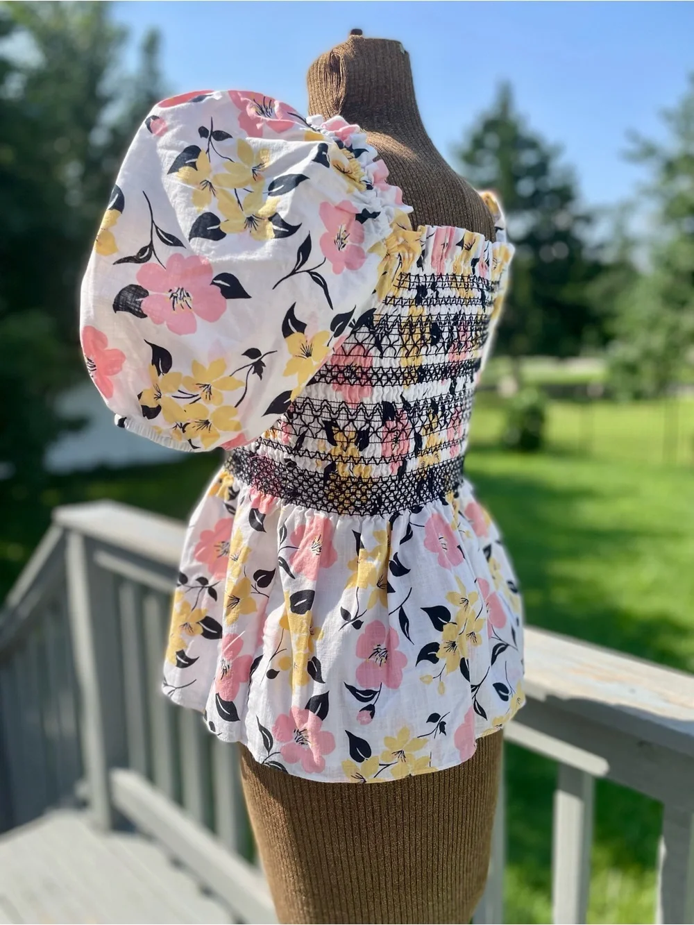 kate spade smocked bodice